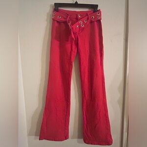 Vintage Red Y2K rockstar pants